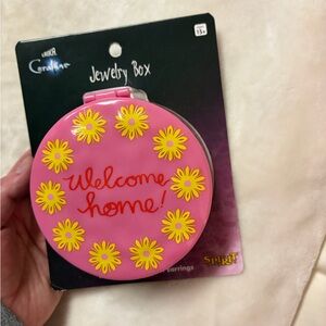 Spirit Pink Jewelry Box with Yellow Daisy Motif